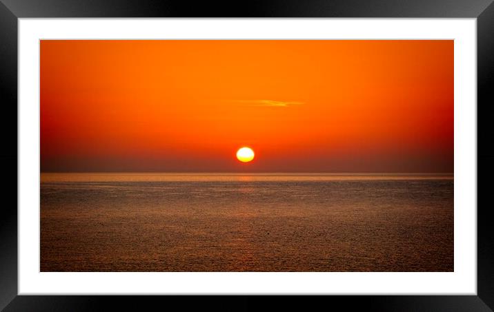 Sky sun Framed Mounted Print by Cecil Owens