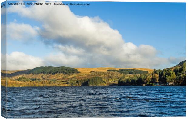 Pontsticill Reservoir Brecon Beacons National Park Canvas Print by Nick Jenkins