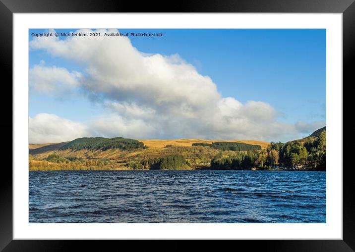 Pontsticill Reservoir Brecon Beacons National Park Framed Mounted Print by Nick Jenkins