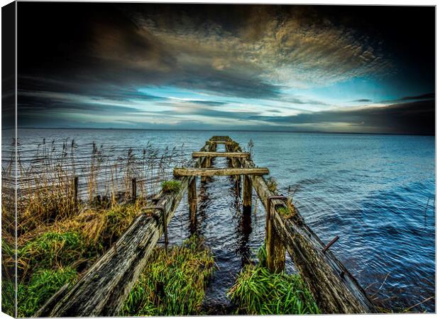 The Old Jetty Canvas Print by pauline morris