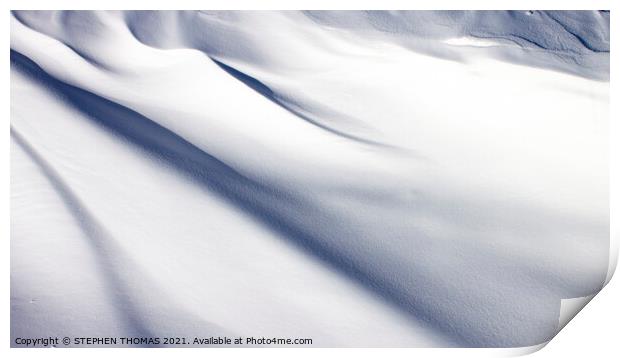 Snowdrift Abstract  Print by STEPHEN THOMAS
