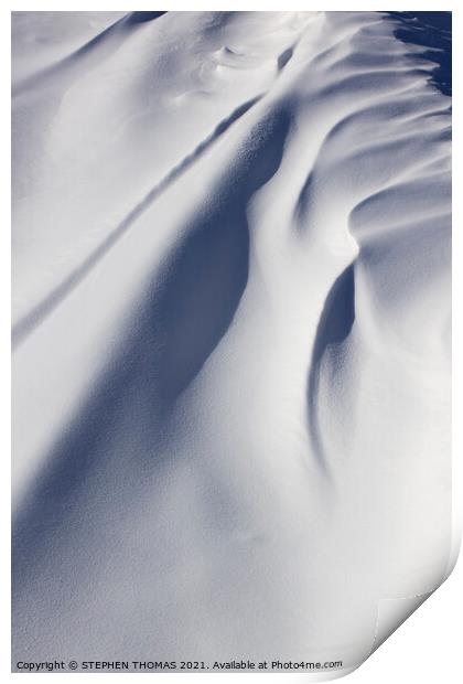 Snowdrift Abstract 2 Print by STEPHEN THOMAS