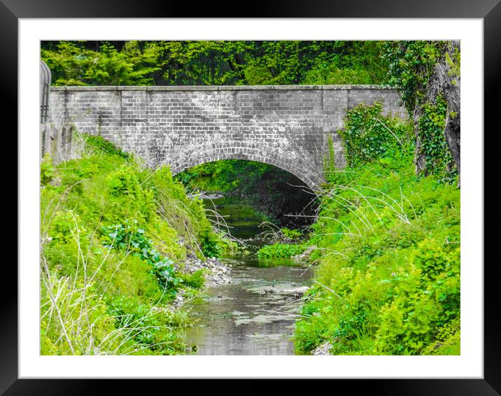 The Bridge Framed Mounted Print by Simon Hill