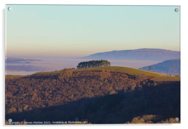 Majestic South Shropshire Landscape Acrylic by Simon Marlow