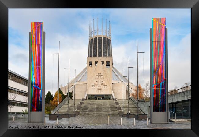 Liverpool Metropolitan Cathedral Framed Print by Kay Roxby