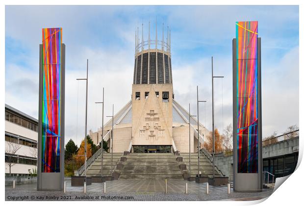 Liverpool Metropolitan Cathedral Print by Kay Roxby