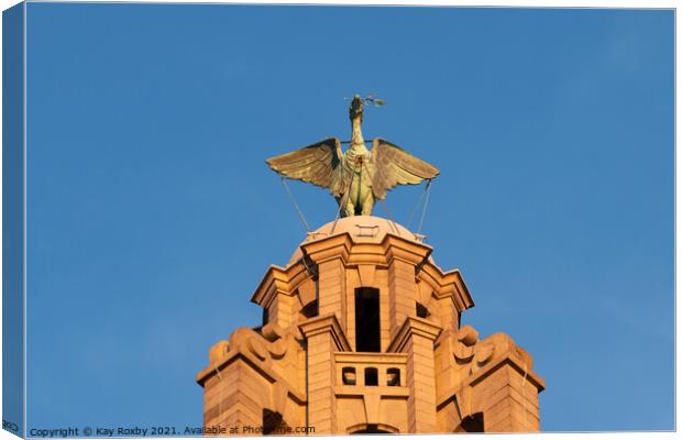 Liverpool Liver Bird Canvas Print by Kay Roxby