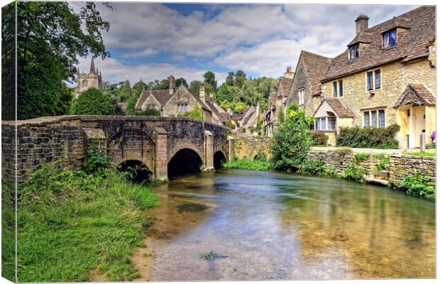 Castle Combe Cotswolds Wiltshire Canvas Print by austin APPLEBY