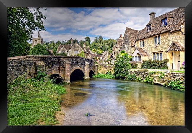 Castle Combe Cotswolds Wiltshire Framed Print by austin APPLEBY
