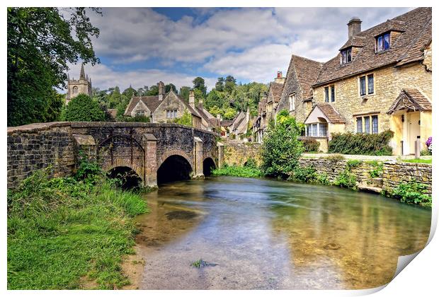 Castle Combe Cotswolds Wiltshire Print by austin APPLEBY