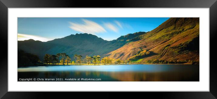 Early morning light Buttermere Lake District Cumbr Framed Mounted Print by Chris Warren