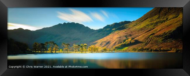 Early morning light Buttermere Lake District Cumbr Framed Print by Chris Warren