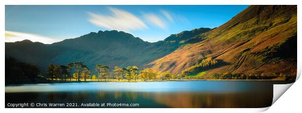 Early morning light Buttermere Lake District Cumbr Print by Chris Warren