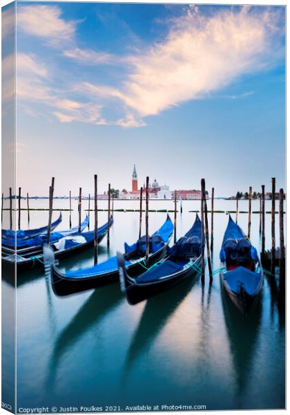 San Giorgio Maggiore, Venice, Italy  Canvas Print by Justin Foulkes