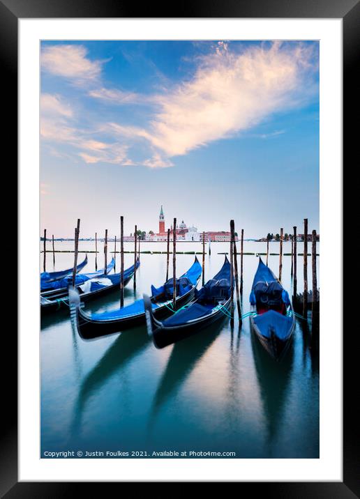 San Giorgio Maggiore, Venice, Italy  Framed Mounted Print by Justin Foulkes
