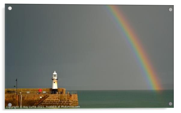 St. Ives Rainbow 2 Acrylic by Roy Curtis