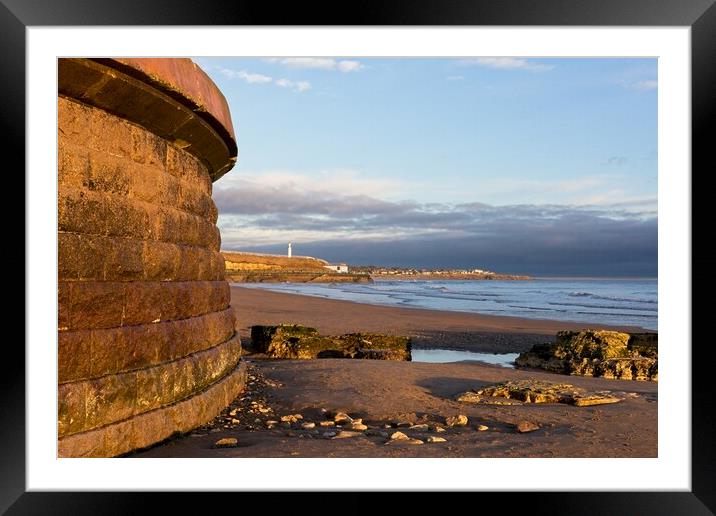 Roker Beach, Sunderland, Tyne and Wear Framed Mounted Print by Rob Cole