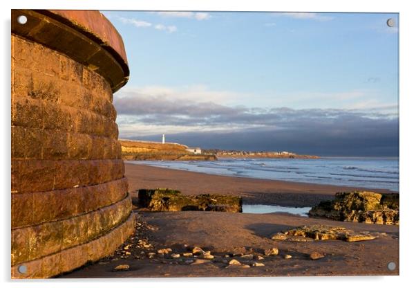 Roker Beach, Sunderland, Tyne and Wear Acrylic by Rob Cole