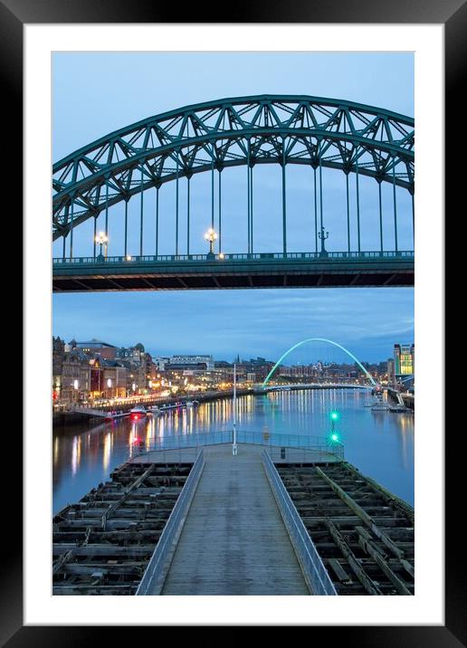 The Tyne Bridge, Newcastle upon Tyne Framed Mounted Print by Rob Cole