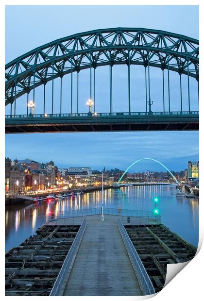 The Tyne Bridge, Newcastle upon Tyne Print by Rob Cole