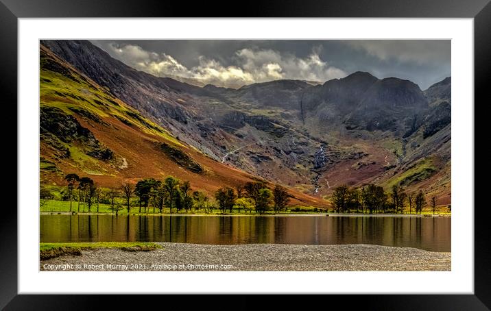 A corner of Buttermere. Framed Mounted Print by Robert Murray
