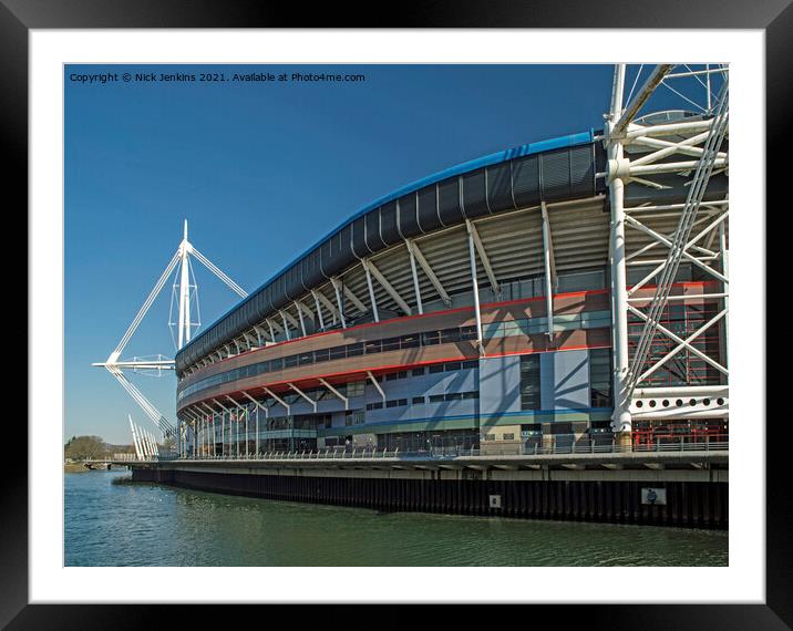 Wales Millennium Stadium Cardiff  Framed Mounted Print by Nick Jenkins