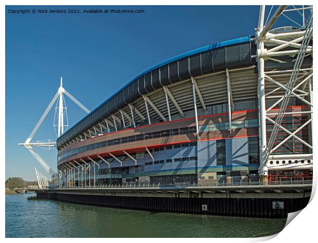 Wales Millennium Stadium Cardiff  Print by Nick Jenkins