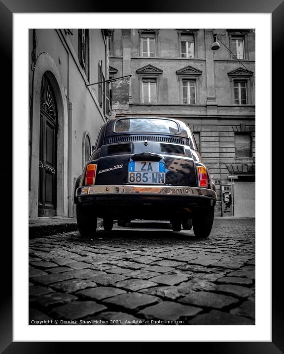 The Original Cinqecento in Rome Framed Mounted Print by Dominic Shaw-McIver