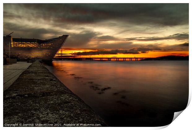 Sunrise at the V&A Dundee Print by Dominic Shaw-McIver