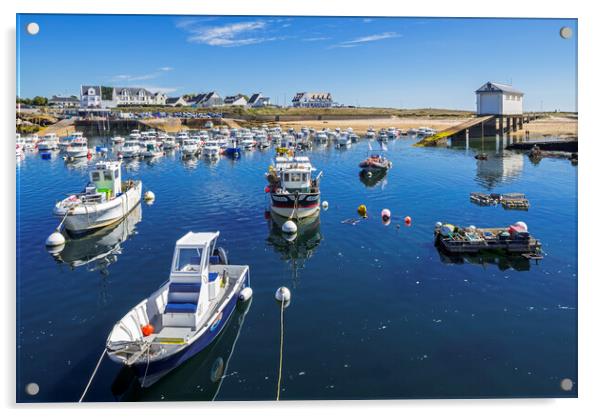 Trévignon Harbour, Brittany Acrylic by Arterra 