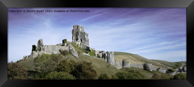 Corfe Castle Framed Print by Stuart Wyatt