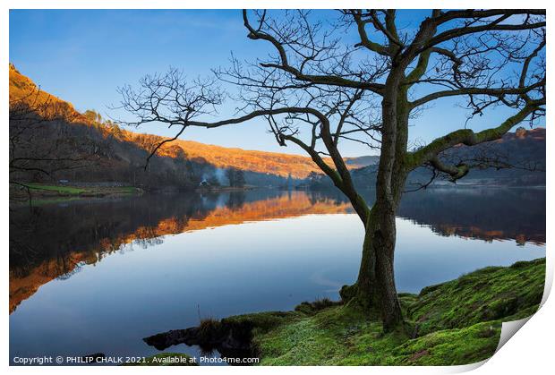 Rydal water reflections in the lake district.  662  Print by PHILIP CHALK