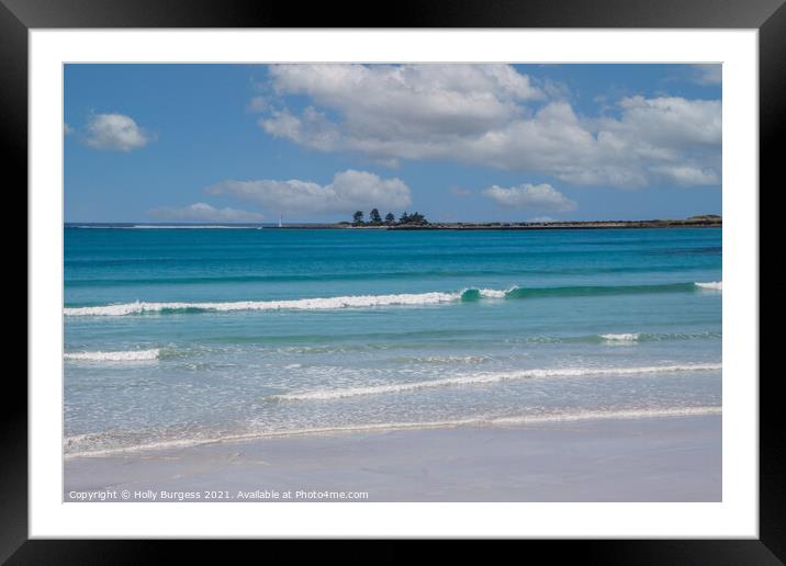 Vibrant Port Fairy Lighthouse, Griffin Island Framed Mounted Print by Holly Burgess