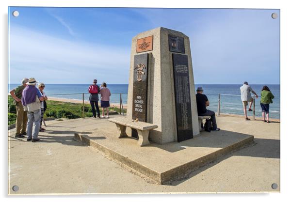 Fifth Engineer Special Brigade Memorial, Normandy Acrylic by Arterra 