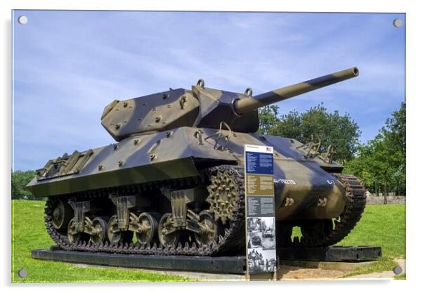 M10 Tank Destroyer  Acrylic by Arterra 