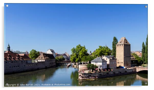 Ponts Couverts, Strasbourg Acrylic by John Barratt