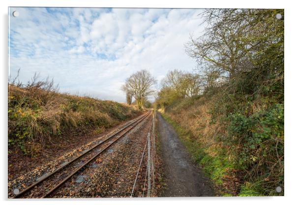 Bure Valley Railway, Norfolk Acrylic by Chris Yaxley