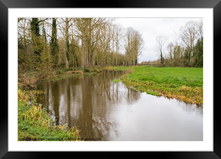River Bure in Buxton, Norfolk Framed Mounted Print by Chris Yaxley