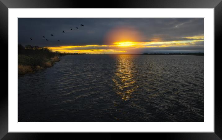sunrise Framed Mounted Print by Alan Tunnicliffe