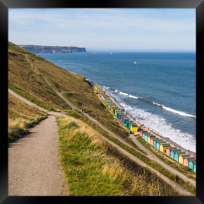 Whitby coast panorama Framed Print by Jason Wells