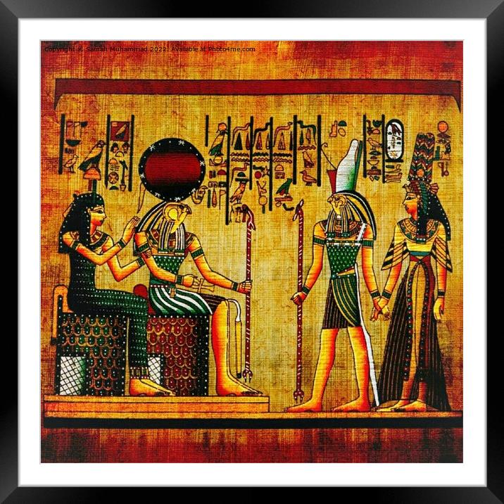 Old Egyptians 1 Framed Mounted Print by Samah Muhammad