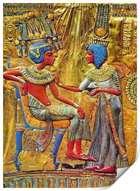 Pharaohs Life 2 Print by Samah Muhammad