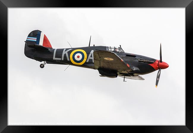 Hawker Hurricane  Framed Print by Steve de Roeck