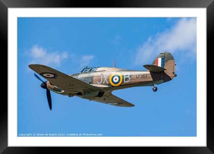 Hawker Hurricane JX-B Framed Mounted Print by Steve de Roeck