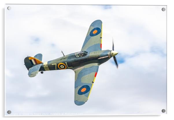 Hawker Hurricane 7-L Acrylic by Steve de Roeck
