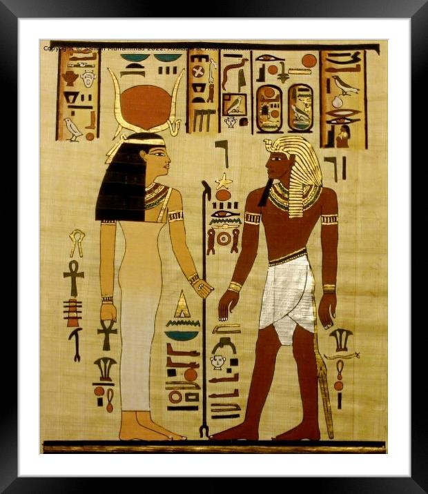 Pharaohs Life 3 Framed Mounted Print by Samah Muhammad