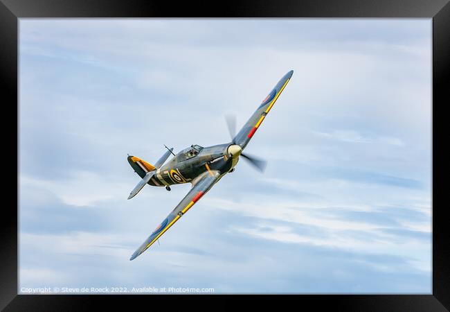 Hawker Hurricane Framed Print by Steve de Roeck