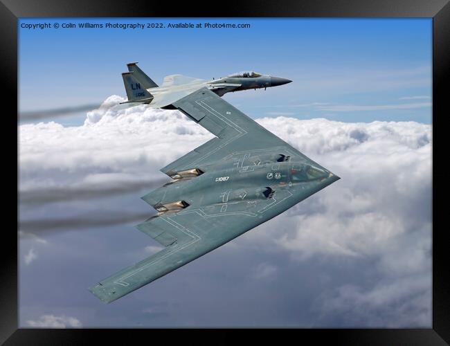 Northrop Grumman B-2 Spirit Stealth Bomber - RIAT  Framed Print by Colin Williams Photography