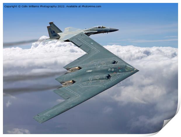 Northrop Grumman B-2 Spirit Stealth Bomber - RIAT  Print by Colin Williams Photography