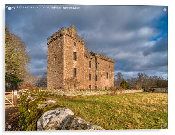 Huntingtower Castle, Perth, Scotland Acrylic by Navin Mistry